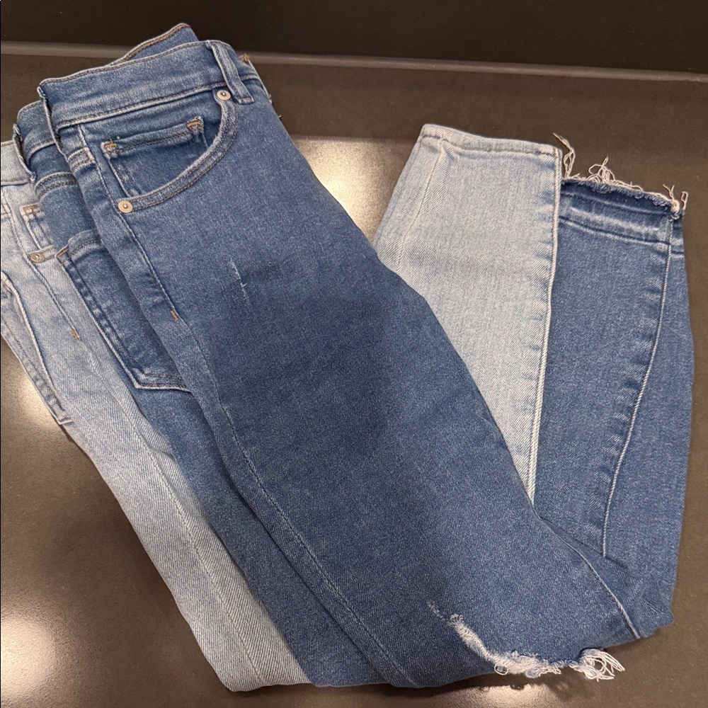 Express Women's Blue Ankle Jeans